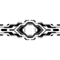 Futuristic Tech Interface Geometric Abstract, Clean. vector