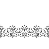 Elegant Black Border on Neutral Background. vector