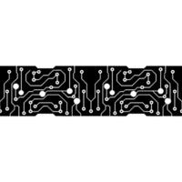 Minimalist Circuit Board on Gradient Background. vector