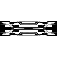 Futuristic Silver Tech Banner with Modern Abstract on White Background. vector