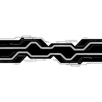 Abstract Tech Circuit Board Lines on White Background. vector