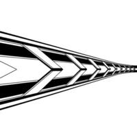Black White Arrow Perspective , Directional Concept. vector