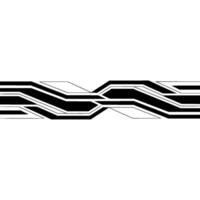 Abstract Tech Circuit Board , Black and White Gradient Background. vector