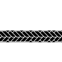 Geometric Braided Border Minimalist Black White Element. vector