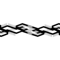 Abstract Geometric Black White Illustration, Element. vector