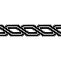 Interwoven Black White Geometric Pattern on Gradient. vector