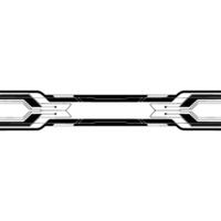 Futuristic Circuitry on White Background Modern Tech Aesthetic. vector