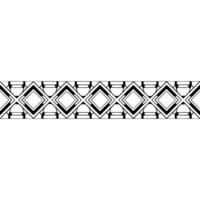 Geometric Border , Black and White, Modern Pattern. vector