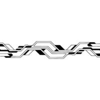 Futuristic Circuitry Line Abstract , Minimalist Tech Illustration. vector