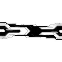 Modern Tech Lines Background, Black and White Abstract Geometric. vector