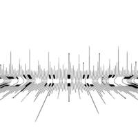 Abstract Digital Data Flow Lines Shapes on White. vector