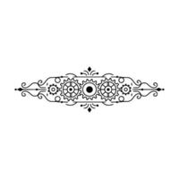 Steampunk Gear Ornament, Elegant Linear Illustration,. vector