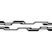 Abstract Tech Lines Background, Minimalist Black and White. vector