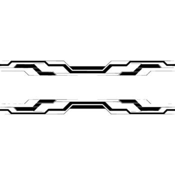 Abstract Tech Lines Element on Gradient Background. vector