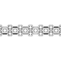 Geometric Border Minimalist Tech Pattern on White. vector