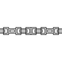 Minimalist Geometric Border Black Squares on White. vector