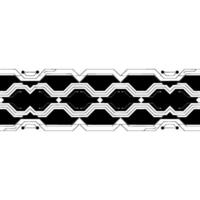 Tech Circuit Board , Minimalist Black White, Illustration. vector