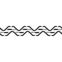 Futuristic Geometric Border on White Background. vector