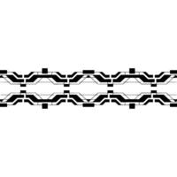 Minimalist Tech Pattern Abstract Geometric , Black White. vector