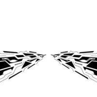 Futuristic Tech with Glowing Elements and White Space. vector