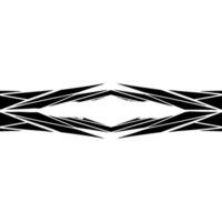 Abstract Geometric Border in Grayscale Minimalist Element. vector