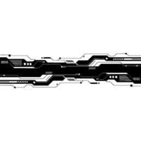 Abstract Tech Circuit Board on White Background. vector