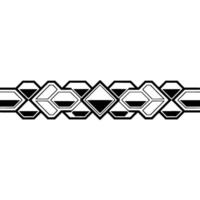 Geometric Border Abstract Black, White, and Gray. vector