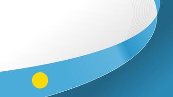 waving palau flag background with copy space for text. palau is country in oceania vector