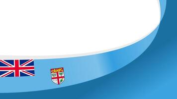 waving flag of Fiji background with copy space for text. fiji national day vector