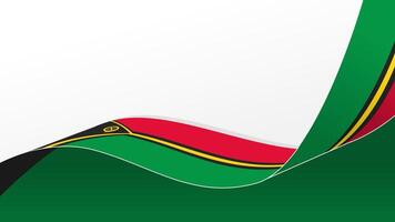 waving flag of vanuatu background with copy space for text. vanuatu national day vector