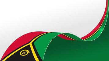 waving flag of vanuatu background with copy space for text. vanuatu national day banner vector
