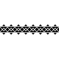 Geometric Black White Border Element. vector
