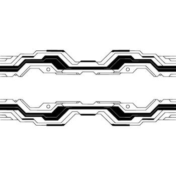 Minimalist Tech Abstract Circuitry Background. vector