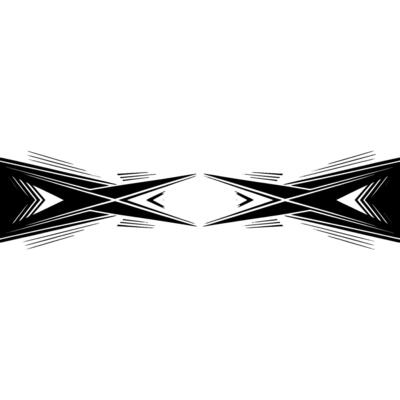 Geometric Abstract Monochromatic, Elegant Element.