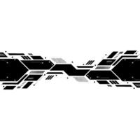 Futuristic Tech Background Abstract Circuitry Border on White. vector