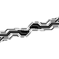 Abstract Tech Circuitry on White Background. vector