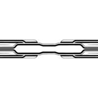 Abstract Geometric with Black Lines on White, Futuristic . vector