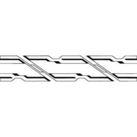 Futuristic Tech Border , Abstract Element, Minimalist Style. vector