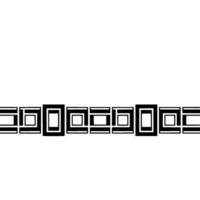 Geometric Black and White Border, Minimalist , Simple Pattern. vector