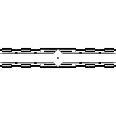 Minimalist Geometric Ornament Abstract Black and White.