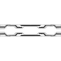 Modern Tech Interface Abstract Line Element on White. vector