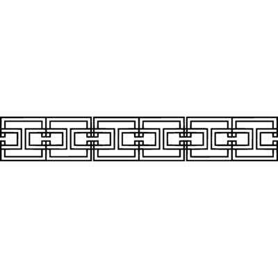 Minimalist Geometric Border Chain Link Pattern.