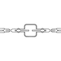 Minimalist Circuitry Abstract Connection on White. vector