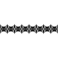 Ornate Black Border on Light Background. vector