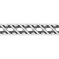 Geometric Chain Border , Black and White, Abstract Ornament,. vector