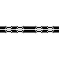 Minimalist Circuit Board Stripe on Gray Background. vector