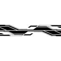 Futuristic Black and White Tech Element Modern Digital. vector