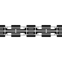 Geometric Black and White Border for. vector