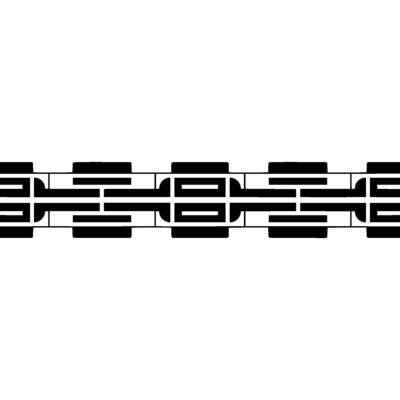Geometric Black and White Border for.