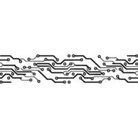 Modern Tech Circuit Board Background with Gradients. vector